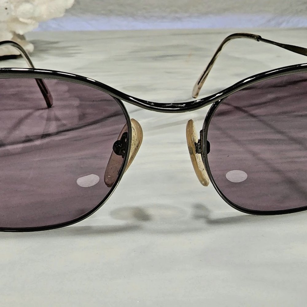 Vintage Junior Gaultier 58-2177 Gunmetal Oval Sunglasses